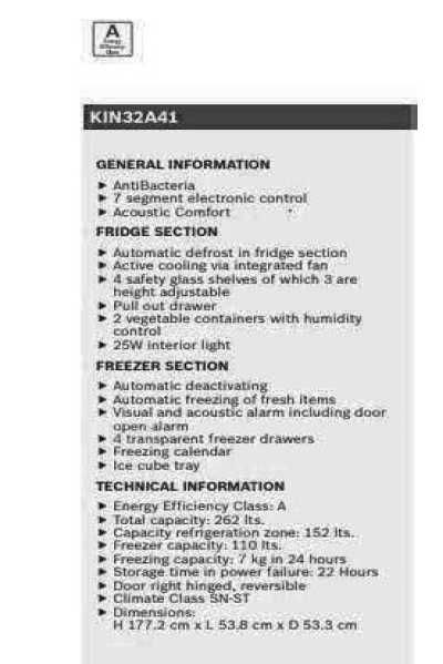 Frigorifico Combinado BOSCH de encastrar