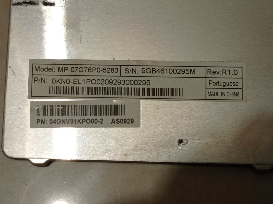 Teclado ASUS K50 K60 K61 K70 F52 P50 X70 e outros