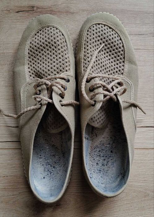 Lekkie buty / espadryle męskie sznurowane Made in Italy – rozmiar 43