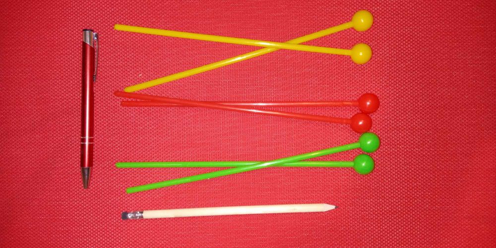 pałeczki 2 sztuki do  dzwonków hromatycznych cymbałków bębenka