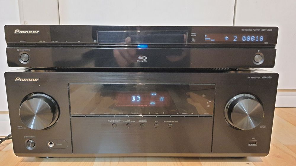 pioneer amplituner VSX-330-K odtwarzacz bluray BPD-320