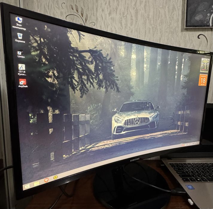 Монітор ігровий  27”  Samsung LC27F390FHIXC|