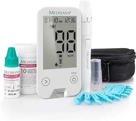 Medisana MediTouch 2 connect miernik cukru we krwi mg/dL i mmol/L