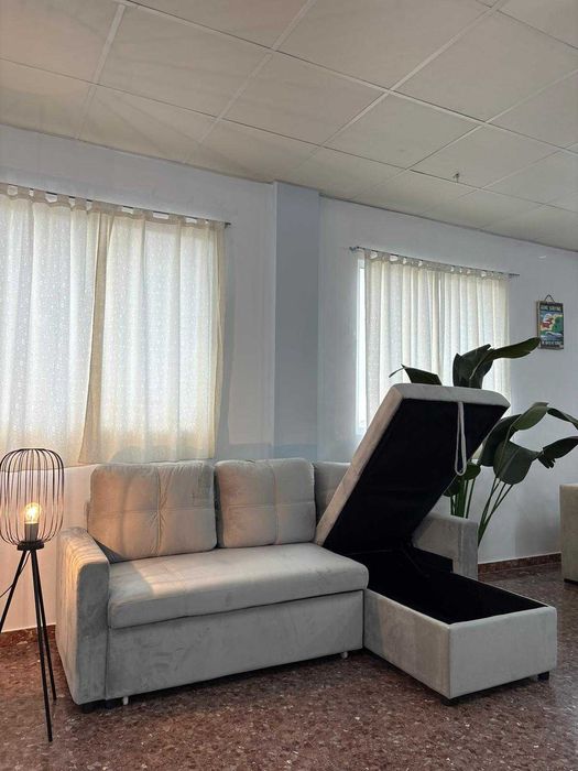 Sofá cama reversivel novo paga na ato entrega Envio grátis