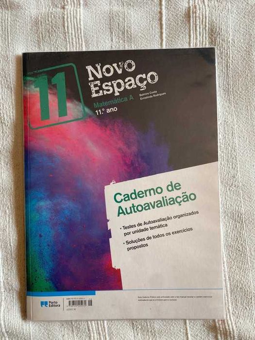 Novo Espaço Mat. A 11.º Ano - Caderno Prático/Caderno de Autoavaliação