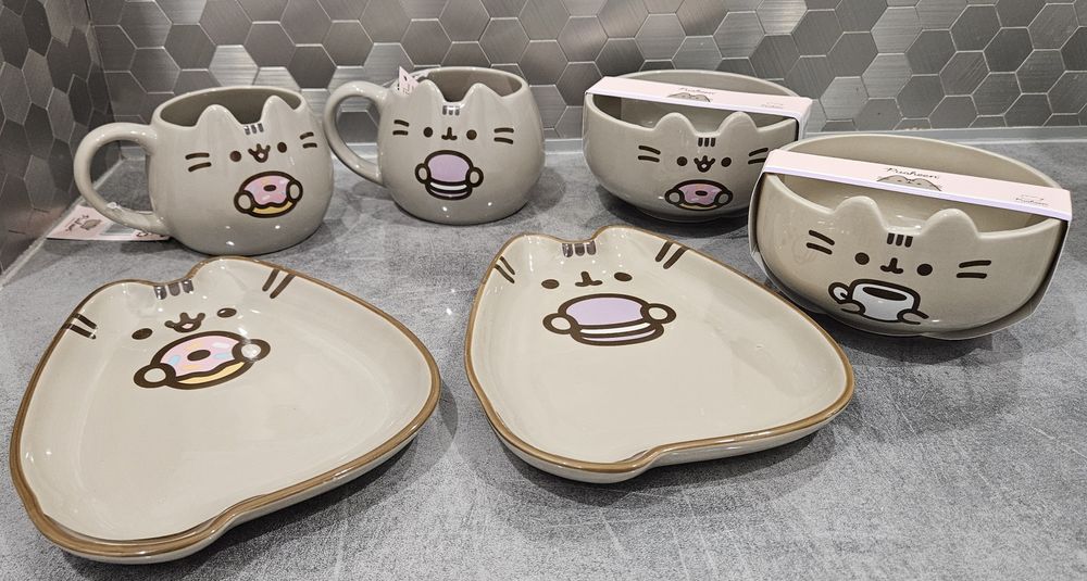 Pusheen kubek miska talerz 6 sztuk