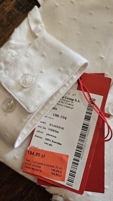 Koszula Vistula Red M biała casual
