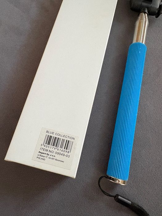 Selfie stick niebieski