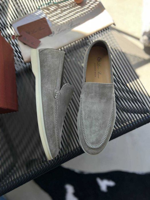 Замшевые мокасины Loro Piana мужские лоферы Лоро Пиана ob395