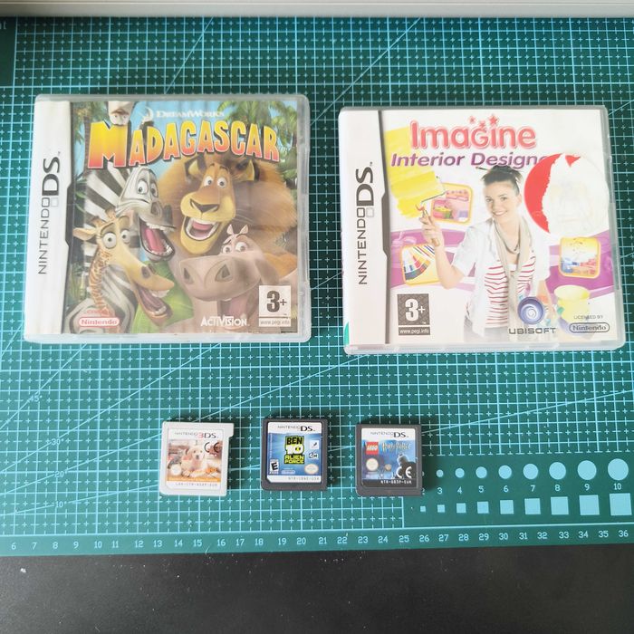 Zestaw 4 gier Nintendo DS, Ben 10, Madagascar, Lego Harry Potter