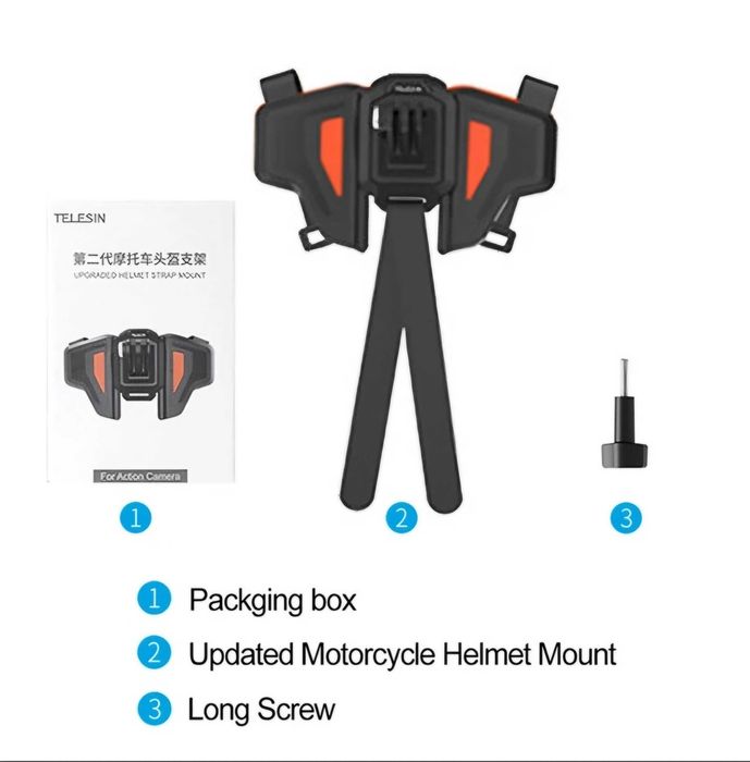 Mocowanie do kasku motocykla na podbródek do GoPro DJI Action Insta360
