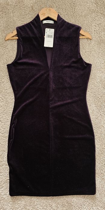 Sukienka welurowa Mango M 38