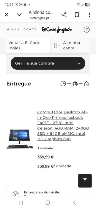 Computador all in one