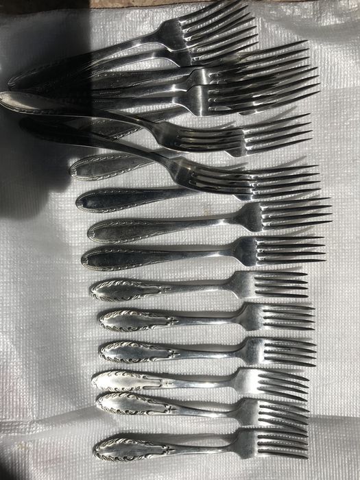 Столові прибори: ложки, виделки з нержавки, виробництва СРСР