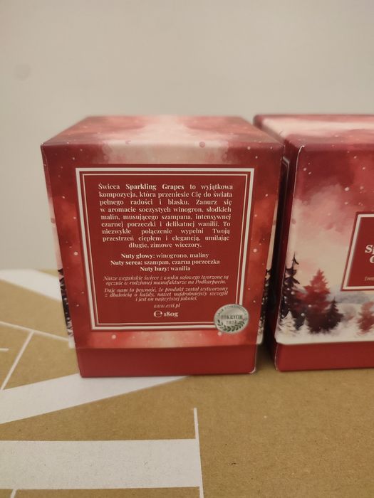 2 świece sojowe, zapachowe Ezti Candles Sparkling Grapes 180g