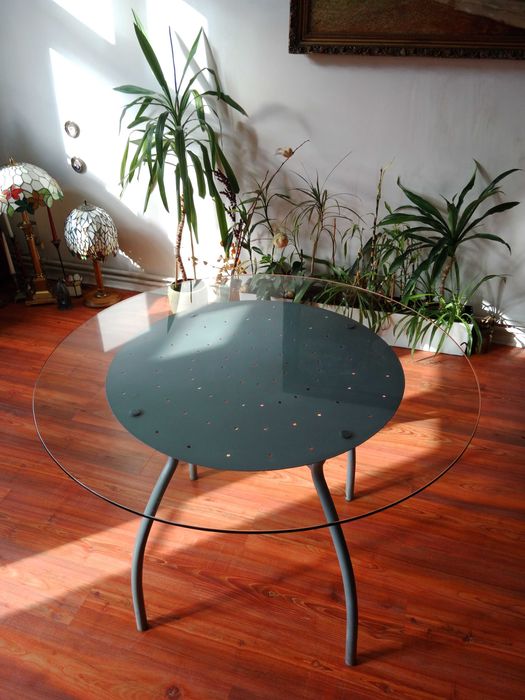 Stół okrągły szklany 100 CM
