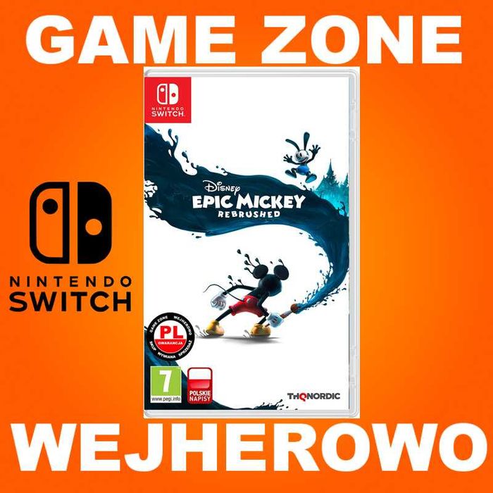 Epic Mickey Rebrushed PL Nintendo SWITCH + Lite + Oled = Wejherowo