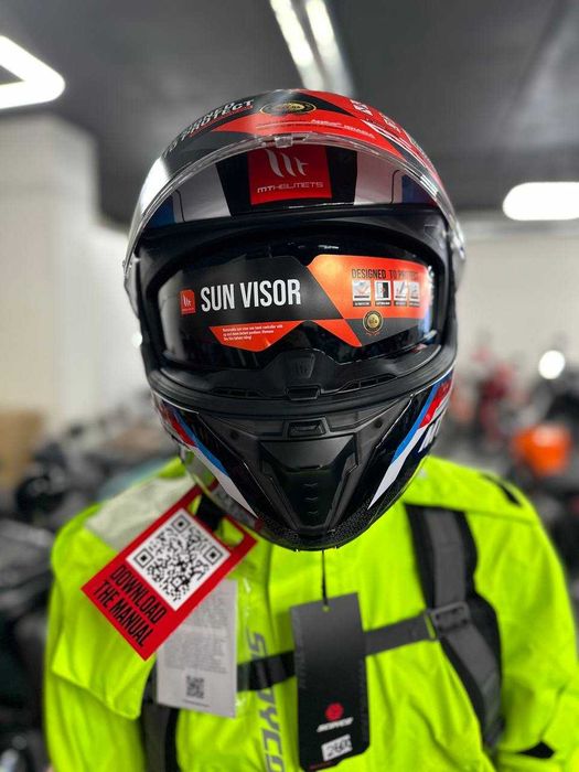 НОВИЙ мотошолом HELMET MT ATOM 2 SV BAST A0 Pearl Gloss
