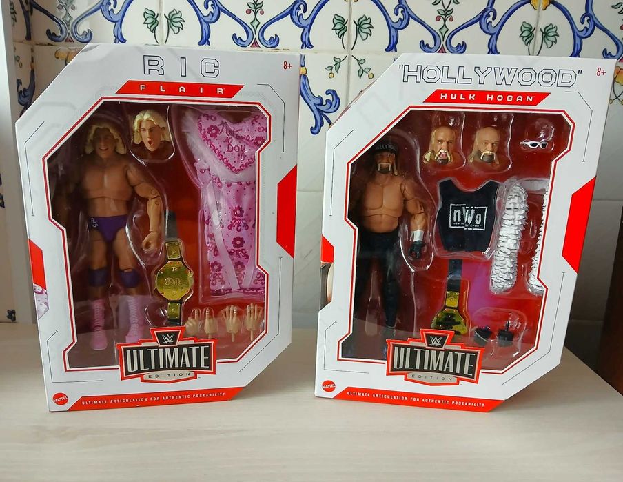 figuras wwe elite mattel ultimate edition em caixa wrestling bonecos