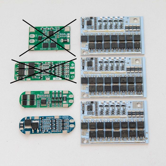Плата захисту із балансуванням для Li-ion BMS 3S, 5S