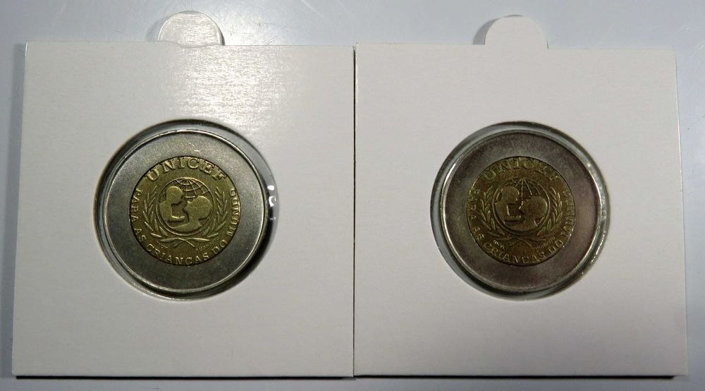 Moedas Republica - 100$00 Unicef 1999 - C/ e sem erro - 4€ as duas.
