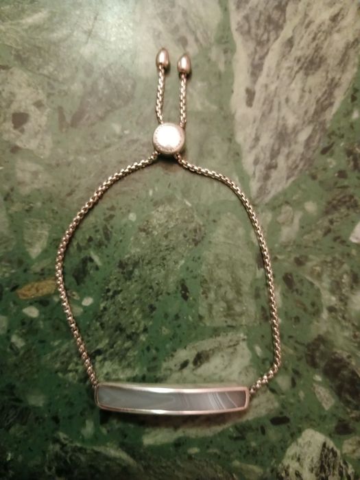 Браслет стерлинговое серебро 925 Моника  Винадер Monica Vinader агат ?