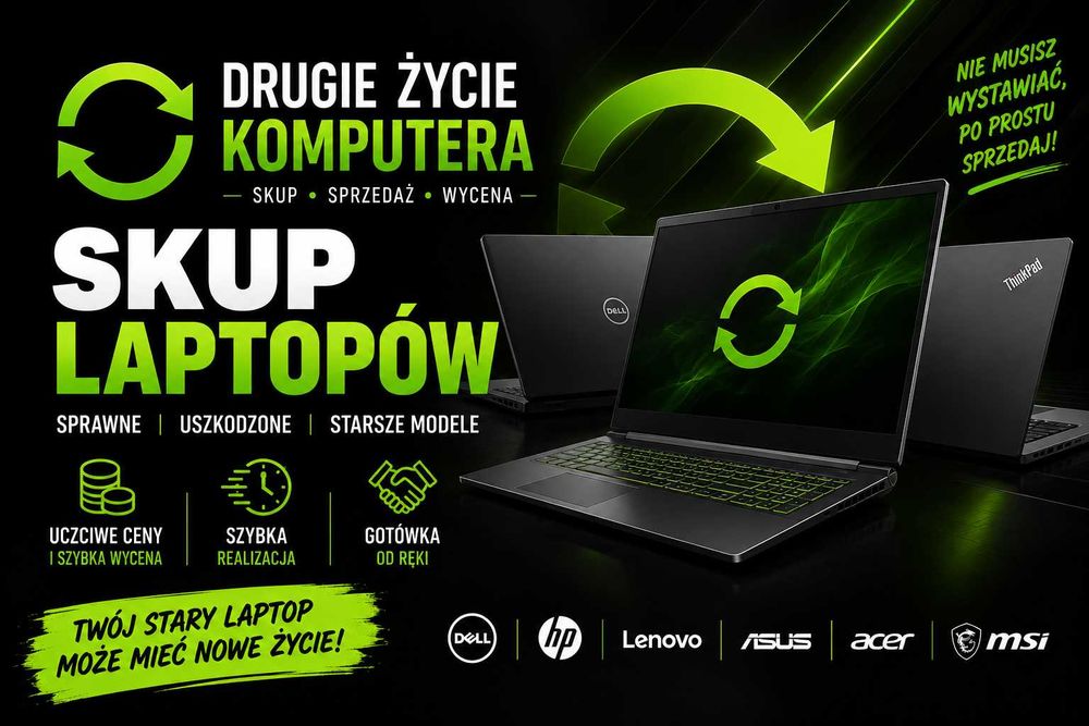 Skup laptopów – nowe, używane, uszkodzone i starsze modele