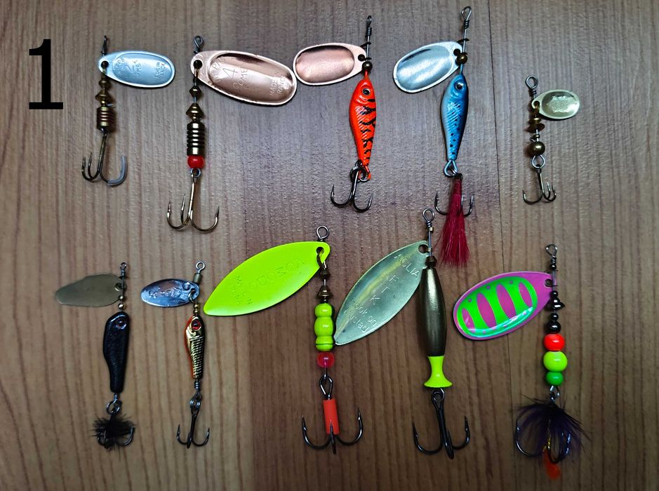 Набор Вертушек Тейл спиннер Цикад Mepps Flagman LJ GC FTK