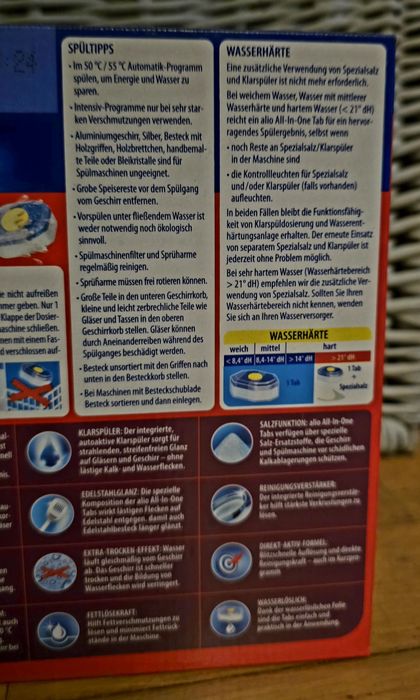 Tabletki do zmywarki Alio 40 szt z Niemiec