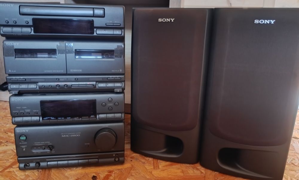 Wieża SONY płyty radio kasety