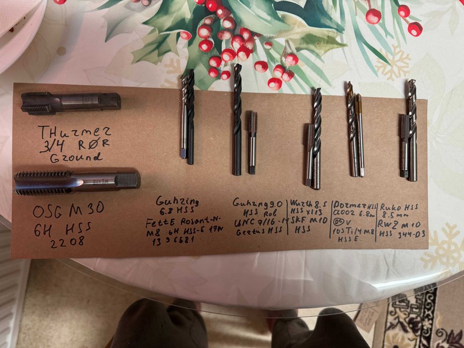 Нарізний інструмент(мітчики,плашки)wurth,dormer,thurmer,osg,guhring
