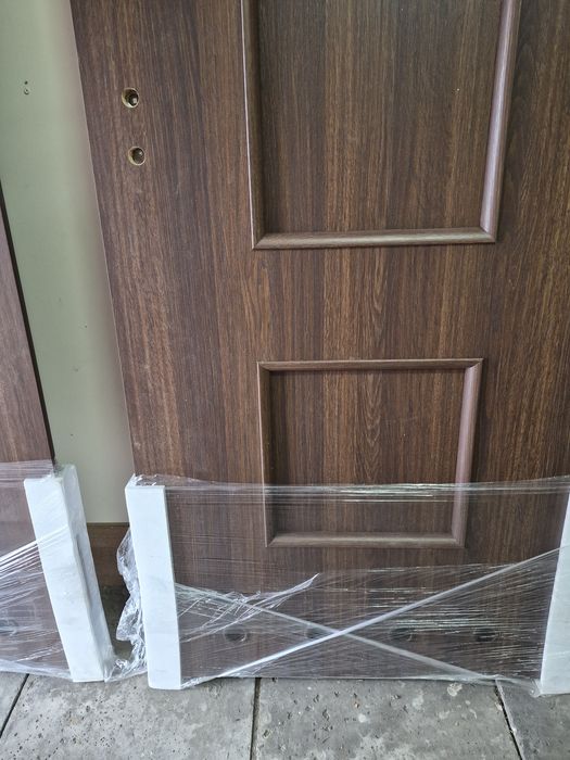 Drzwi łazienkowe WC 80 prawe orzech rustykalny NOWE Stoldrew
