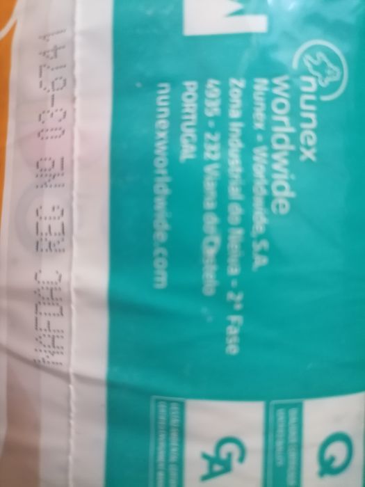 Памперсы Nunex Active Dry 3 (28 шт.) в наличии 2 пачки (Португалия)