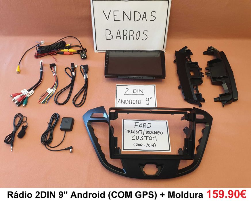 Rádio 2DIN • Ford TRANSIT • TOURNEO Connect / Custom  • Android 4+64GB