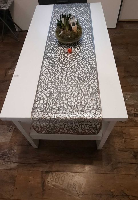 Ława stół biała nierozkładana