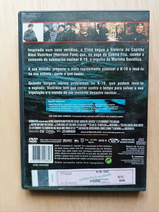 DVD Submarino K-19