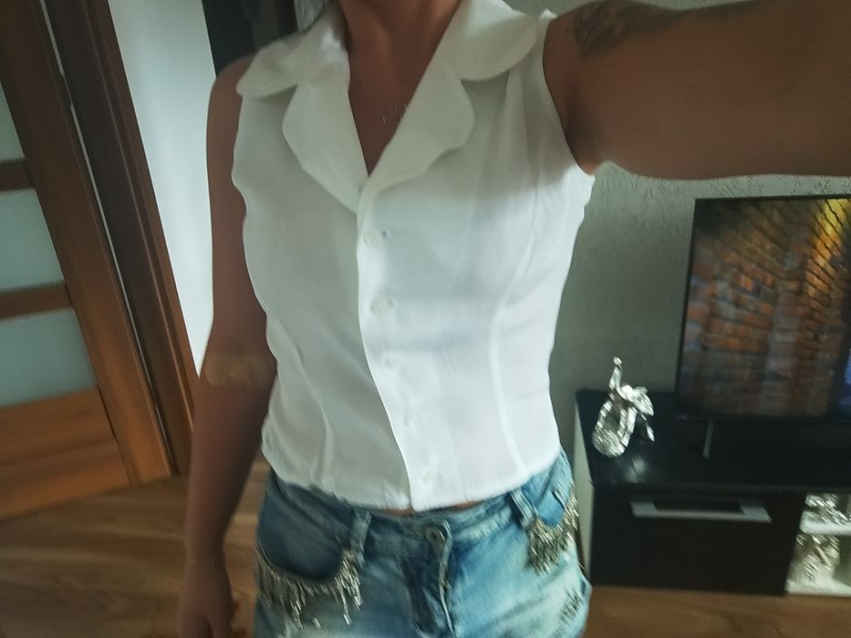 Biała bluzka, koszula. Rozm 38.
