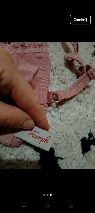 Komplet zestaw bielizny biustonosz Triumph 70D S