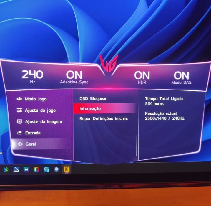 Monitor OLED LG 27GR95QE-B