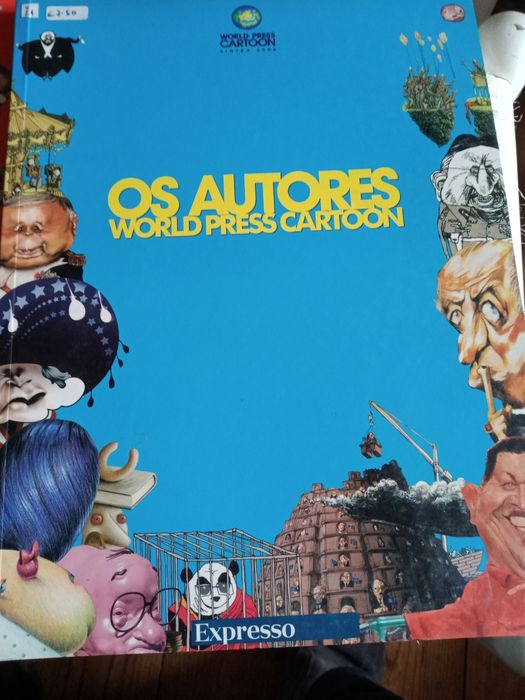 Lote 3 volumes de Os autores world press cartoon