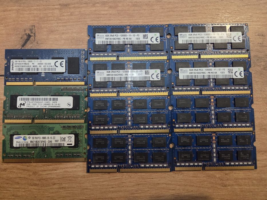 Pamiec do laptopa SK-hynix sodimm DDR3 PC3 1.5v 4GB 8szt