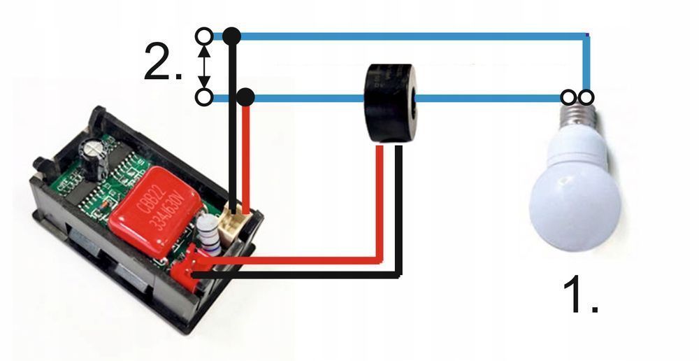 Amperomierz 50a Woltomierz 500v Prąd Zmienny Ac