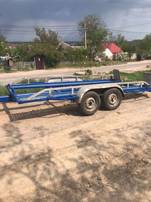 Лафет двухостный, с тормазами наката