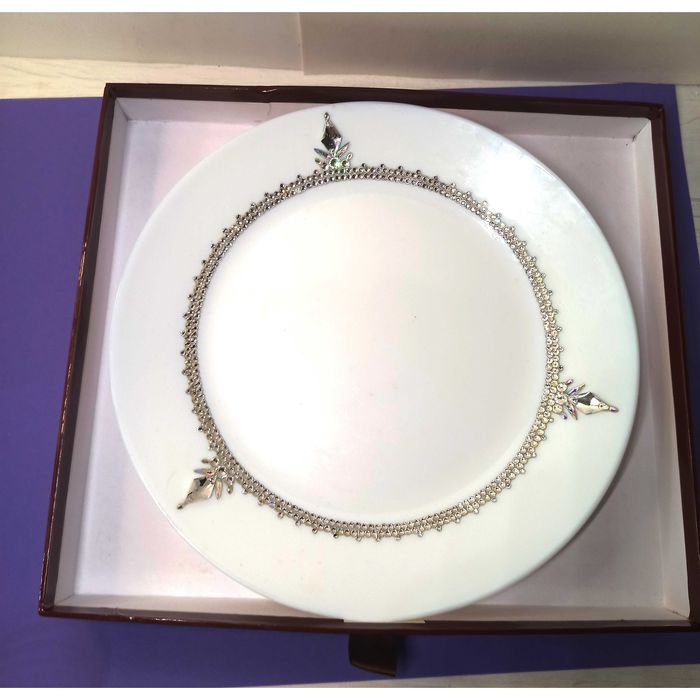 Елітний посуд, посуд у стразах на весілля , тарілка для торта. Пишіть.