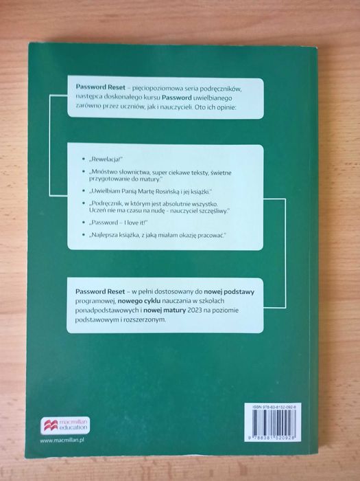Password Reset B1+ - Student's Book podręcznik liceum / technikum
