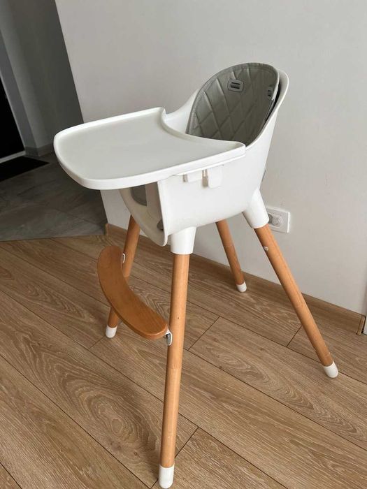 Стільчик для годування Kinderkraft Sienna Gray 2в1