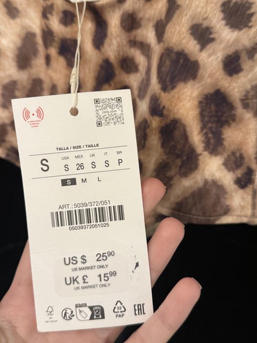 Нове леопардове боді zara, суцільний купальник лео