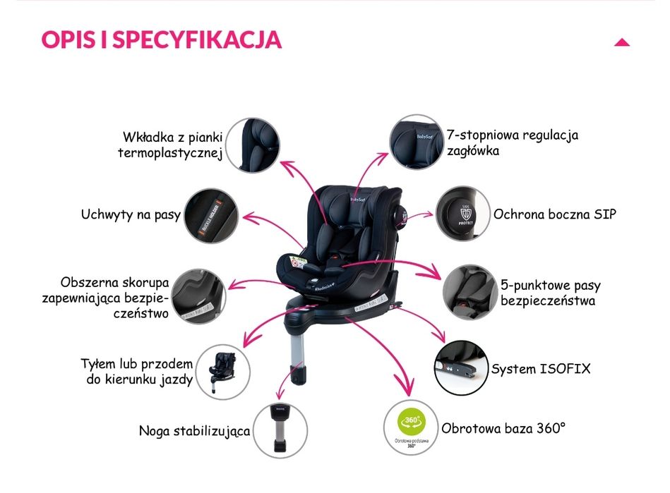 Sprzedam fotelik Baby Safe 360
