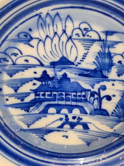 Prato grande covo faiança antigo ( Portes grátis)