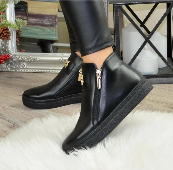 Шкіряні осінні черевики 37 розмір